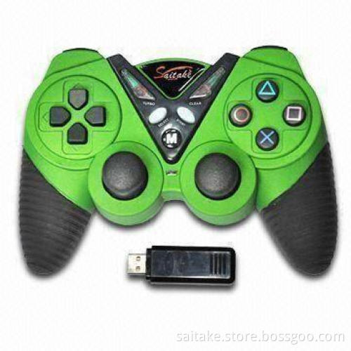Dual Shock Gamepad/Joypad for PC with Built-in Lithium Battery 650mA/3.7V and 2 Analog Sticks